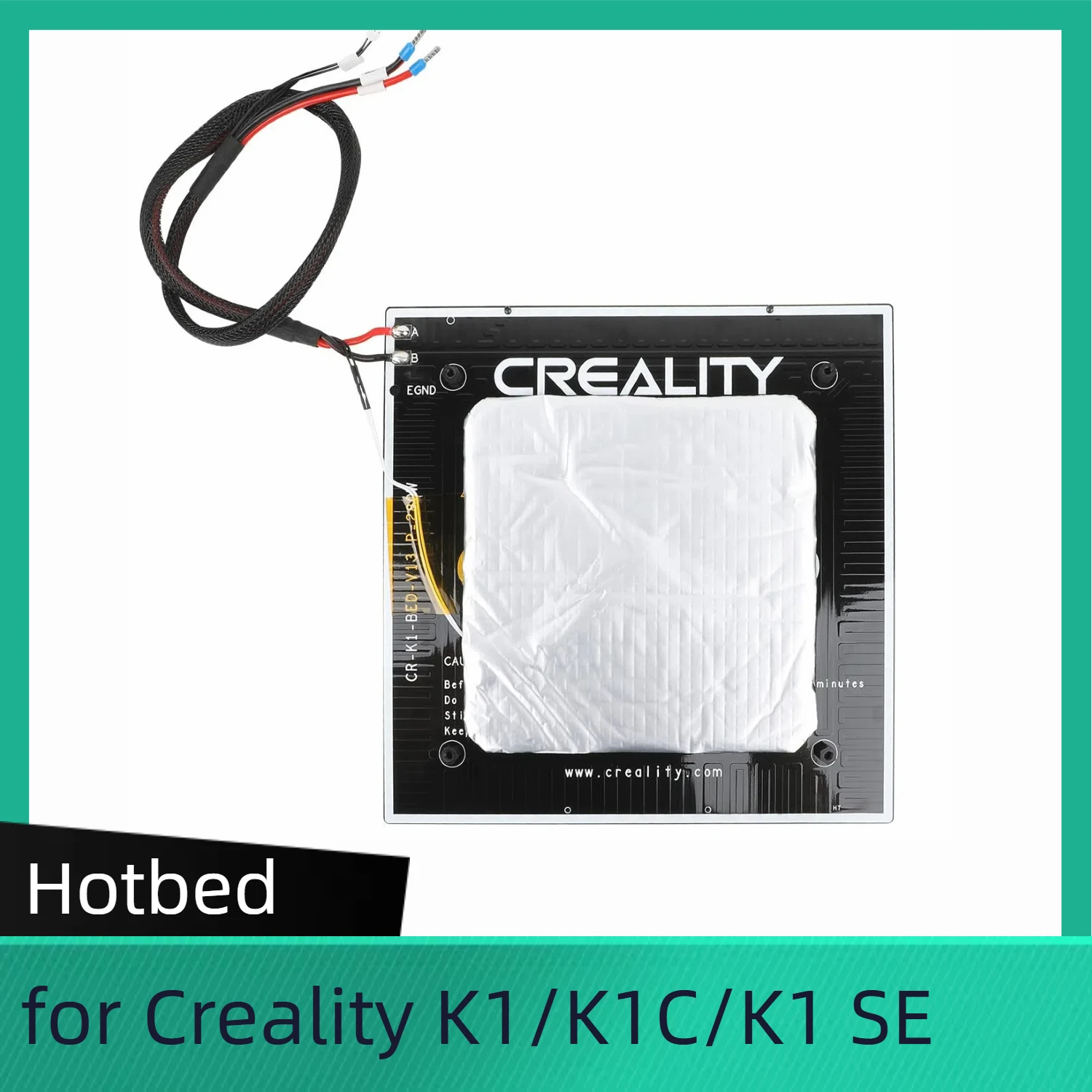 

for K1 Hotbed Plate kit 24V 280W 235×235mm for K1C Heated Bed for Creality K1, K1C and K1 SE 3D Printer Accessories