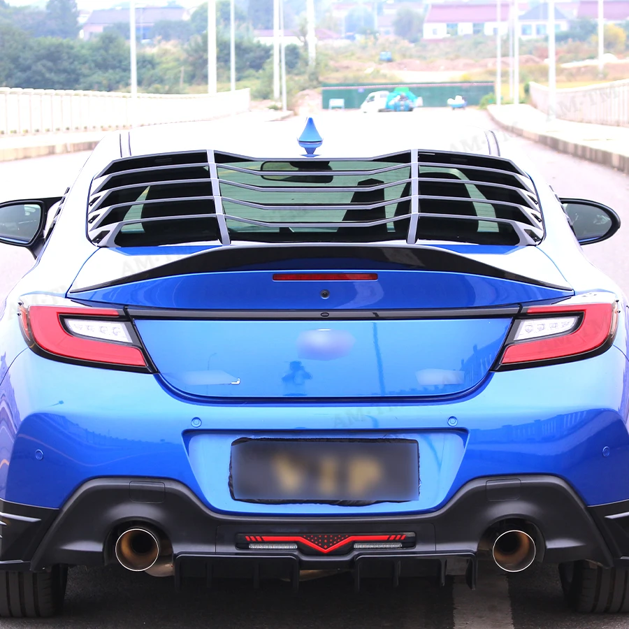 For Toyota GT86 Subaru BRZ glossy black Car Styling Rear Window Louvers Car Rear Window Blinds Side Tuyere Louvers Vent