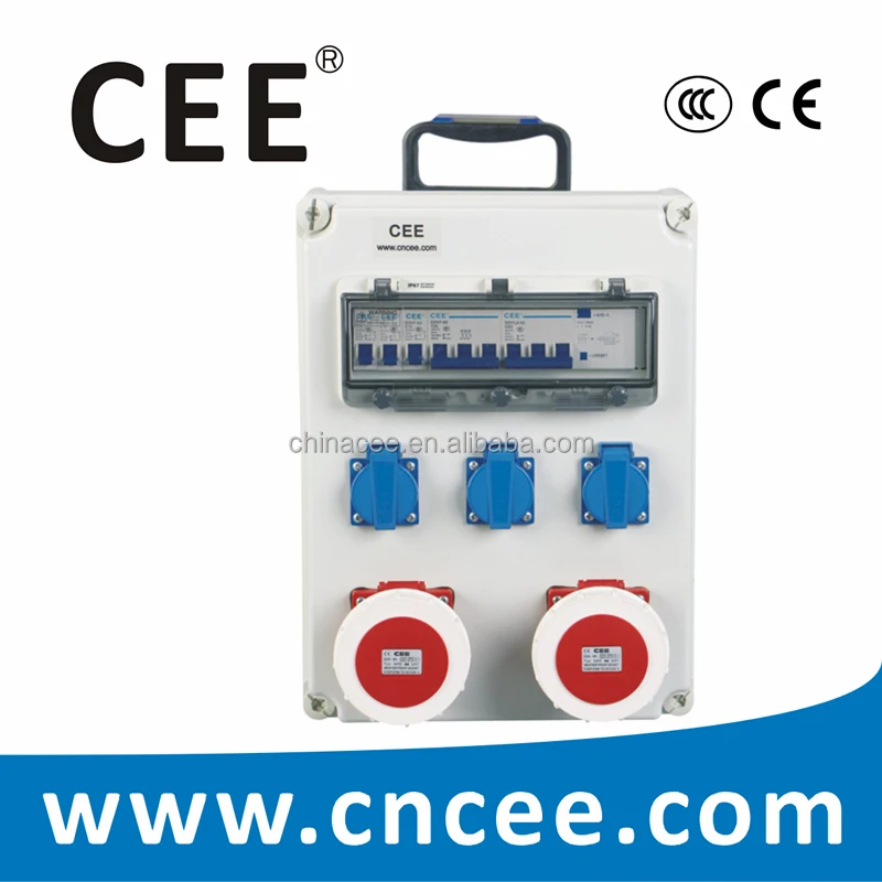 CEE-24 OEM Industrial multi plug sockets combined box, power distribution box,