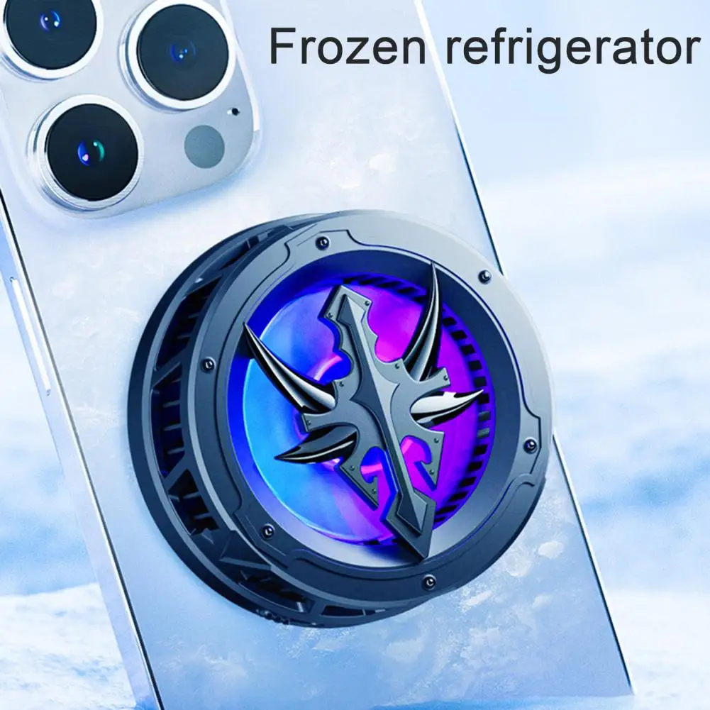 Mobile Phone Cooler Speed Adjustable Magnetic Design Plug-and-Play Silent Semi-Conductor Mobile Cooling Fan Phone Accessories