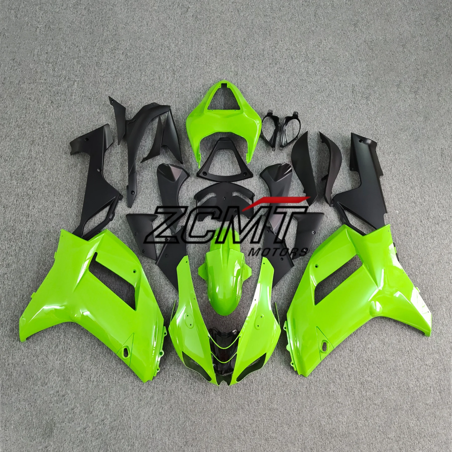 New ABS For ZX6R 600 2007 2008 for zx-6r zx 6r 636 07 08 Fairing kit Bodywork cowl Bright Black 5