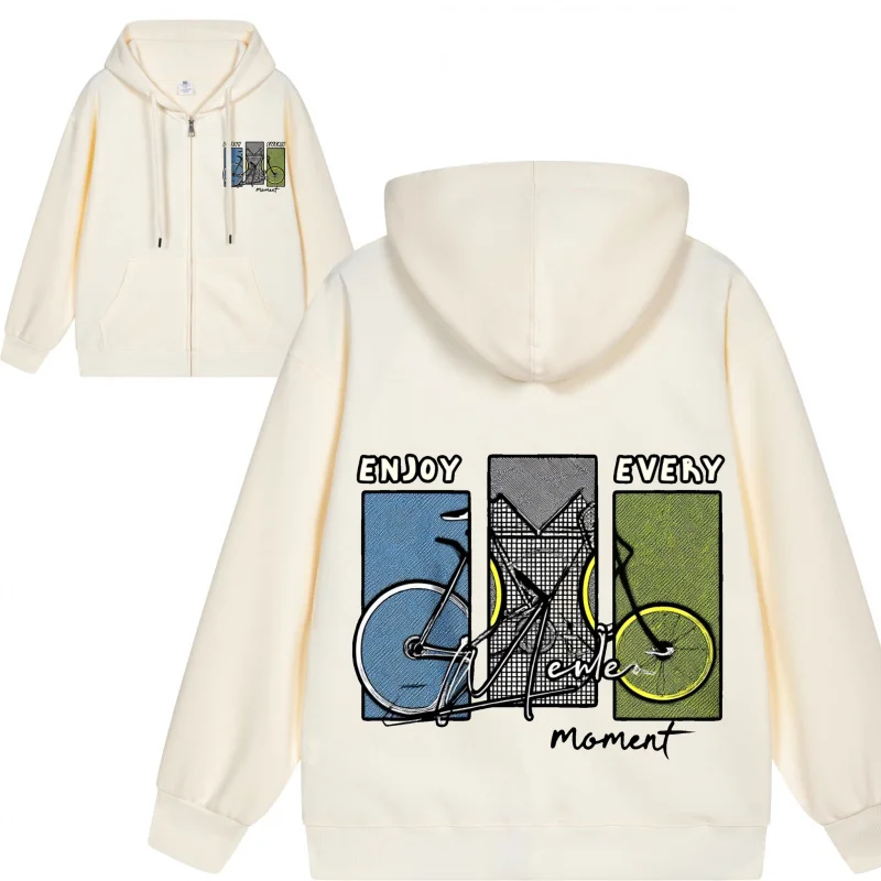 Moletom com capuz masculino com zíper Arte abstrata em design de moletom 2025 Novo estilo casual para casais Estilo para casais