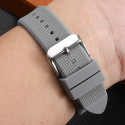 Universal Silicone Strap for omega Rolex Seiko Mido Longines Conquest Series Watchband Accessories Replacement 18/20/22/24mm