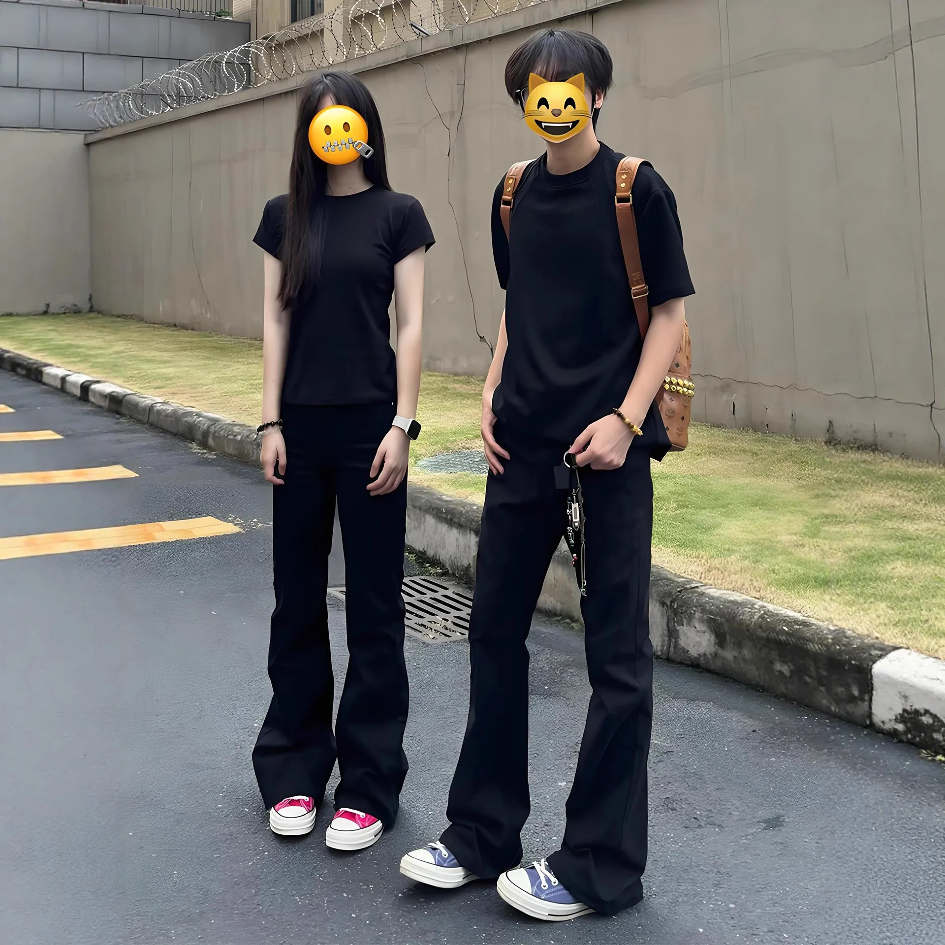 

Джинсы American Sle Bell Bot с высокой талией, стройнящие, в стиле High Street, прямые, длинные брюки для мужчин и женщин