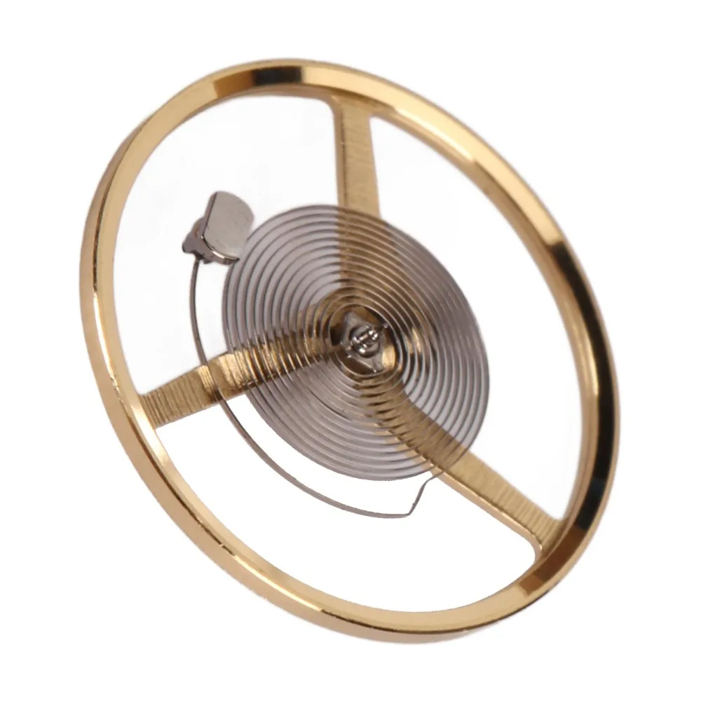 Alloy Watch Balance Wheel Gold Small Size Balance Wheel Hairspring Replacement Balance Wheel for For ETA 2892