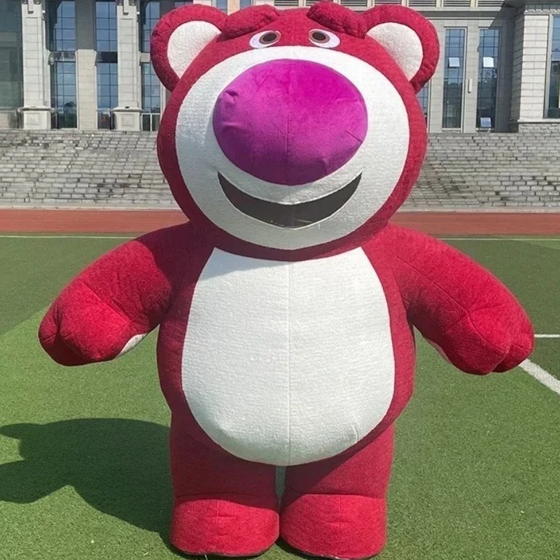 Mascota inflable de 260cm, oso de fresa, Lotso, disfraz de dibujos animados de peluche, ceremonia publicitaria, accesorios de fiesta de animales, disfraces de Cosplay