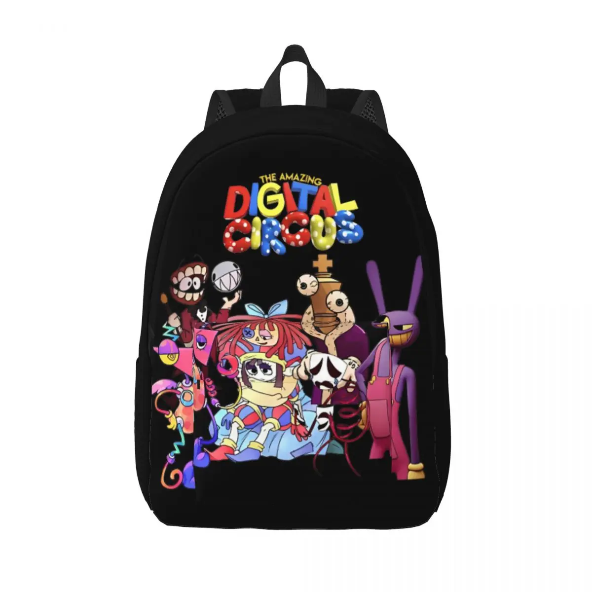 

The Amazing Digital Circus for Teens Student School Bookbag Cartoon Graphic Daypack Middle High College with Pocket