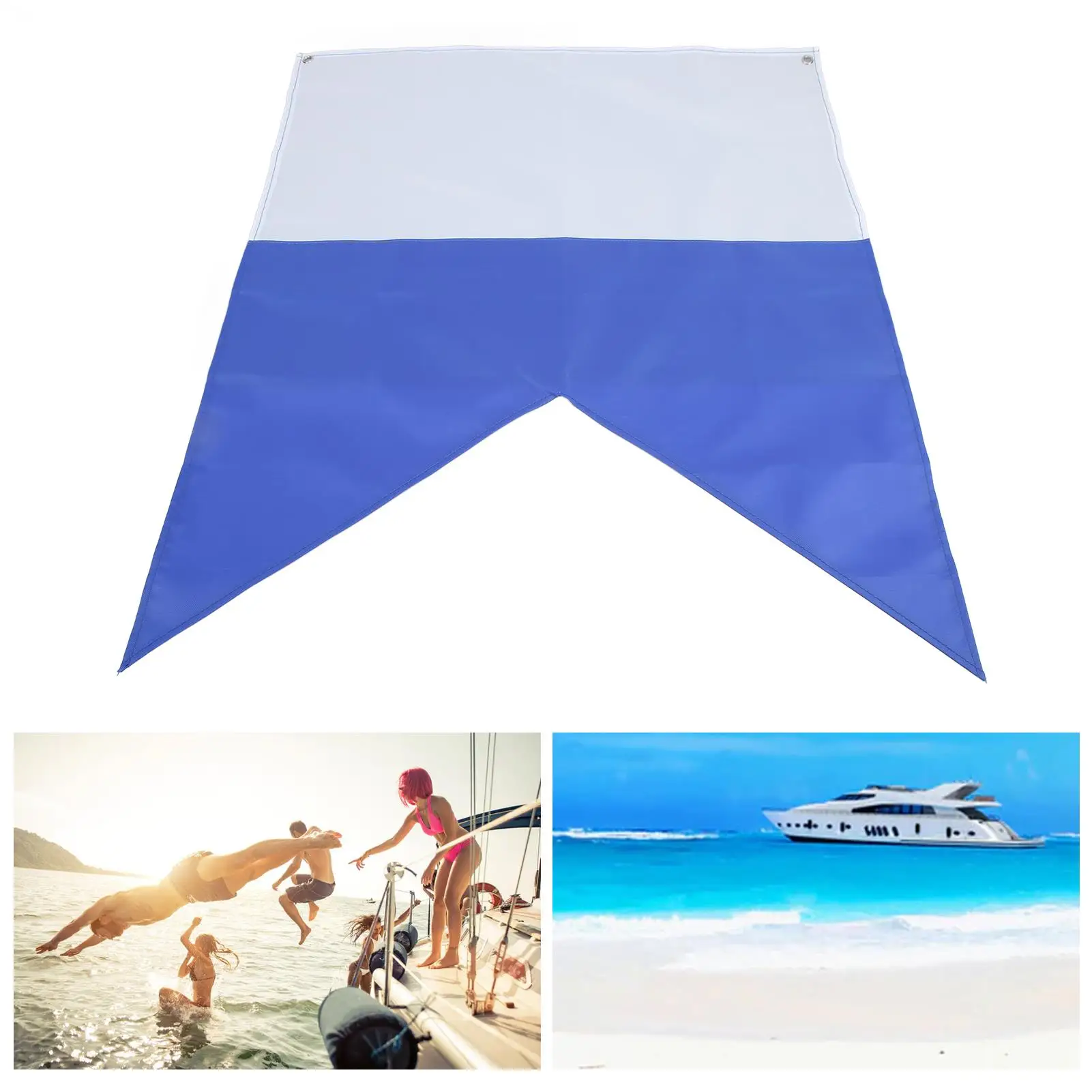 60x72cm Large Dive Boat Flag - Snorkeling Marker Banner, 49x35cm Polyester Diver Down Sign