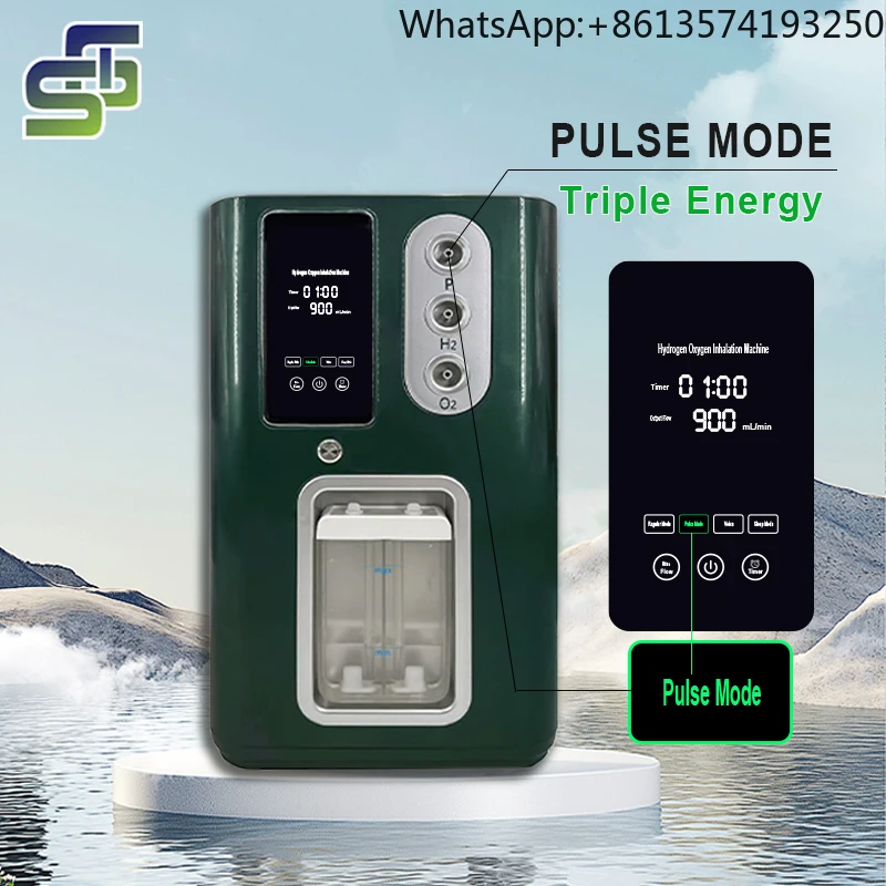 

For Professional Home Use 99.99% H2 Purity Molecular Hydrogen Inhalation Machine 1200ml/min SPE PEM Technology 1-6 Hours Timer