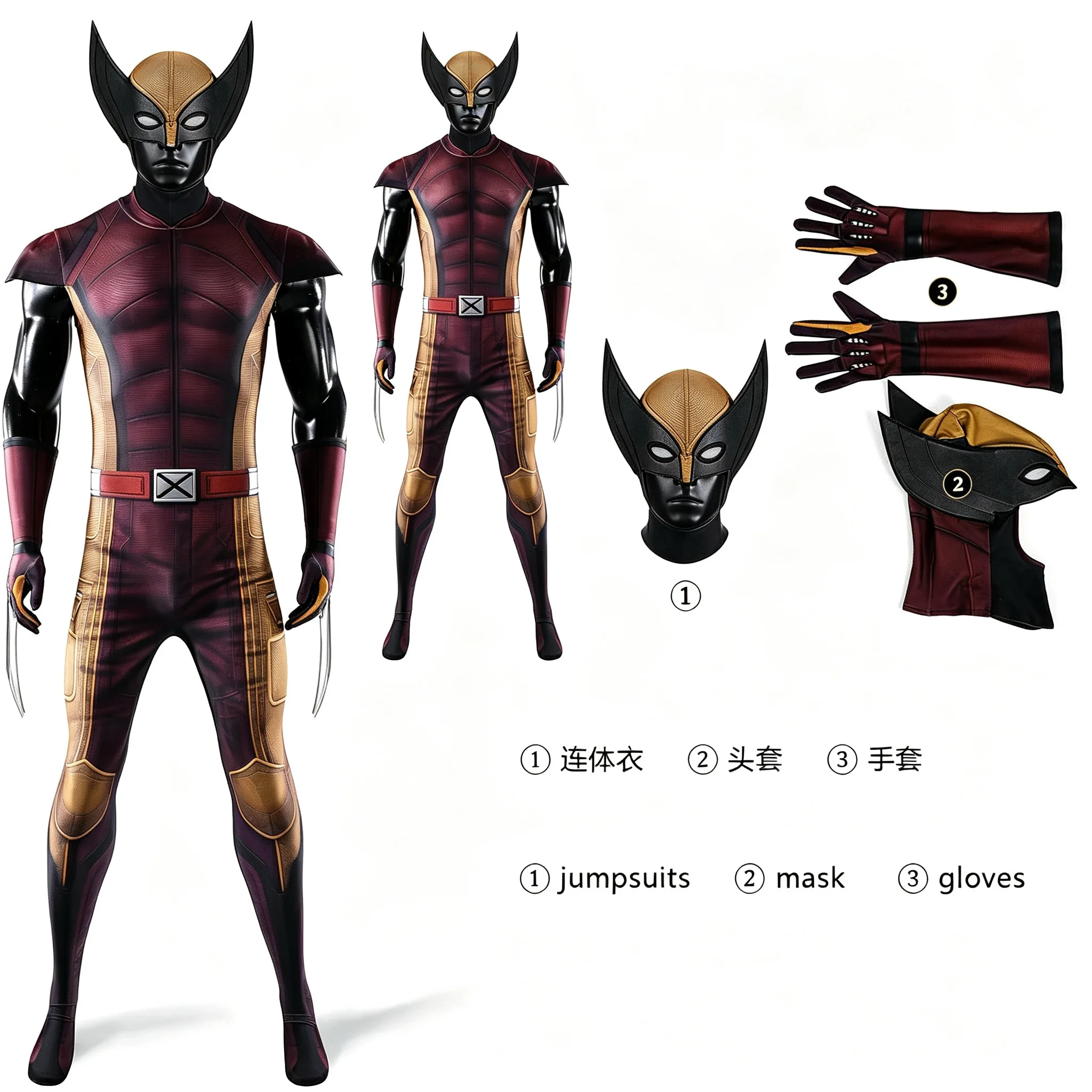 

Adult Man 3D Printed Superhero Cosplay Costume Elastic Spandex Zentai Suit Full Set Halloween Comic Con Battle Suit Custom Made