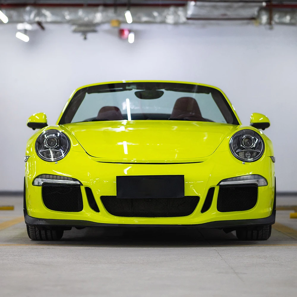 

Acid Green Vinyl Wrap Film Car Motorcycle Adhesive Vinyl Body Wrapping Film Waterproof PVC Auto Decal Car Accessories Decoration