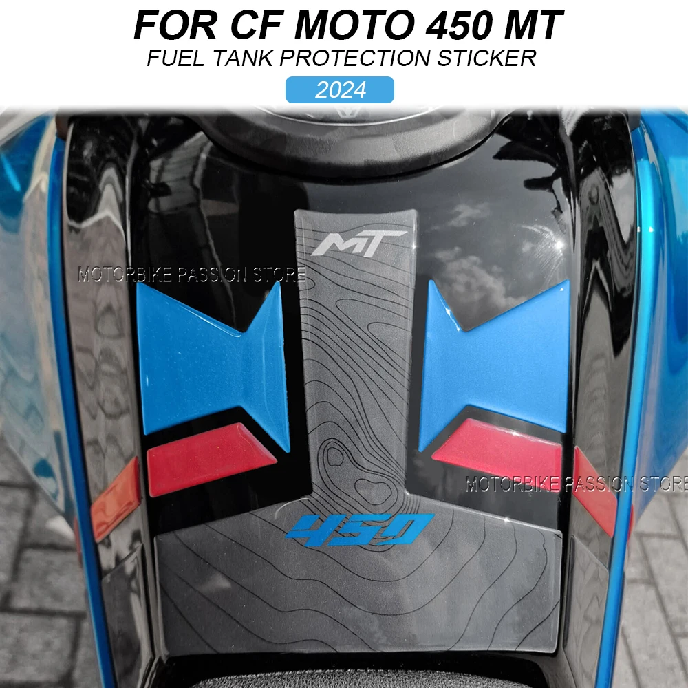 For CFMOTO 450MT 450 MT 450mt 450 mt 2024 Anti-wear Fuel Tank Sticker Body Protection Sticker Anti-slip 3D Stickers Accessories