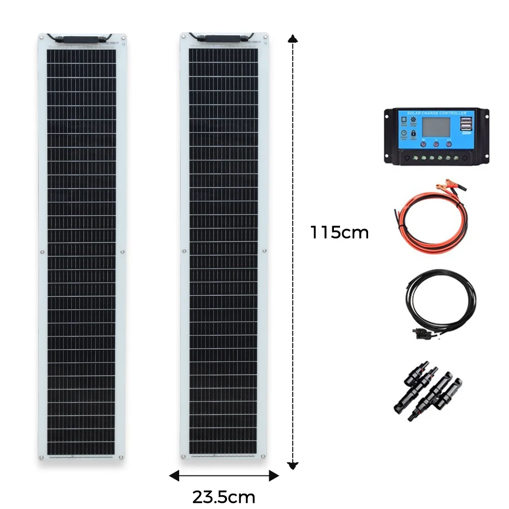 XINPUGUANG 100W Flexibles Solarpanel Monokristallines Silizium 50W 100 Watt Solarmodule für Boot Auto Wohnmobil Yacht 12v/24V Batterieladung 50 w Solar Panel 100 W Solar Panels Solar cell kit module