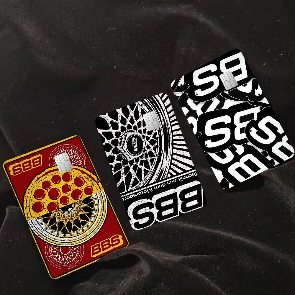 BBS LOGO Anime Cartoon Sticker Film Skin for Credit Card Debit Bank Bus Card
