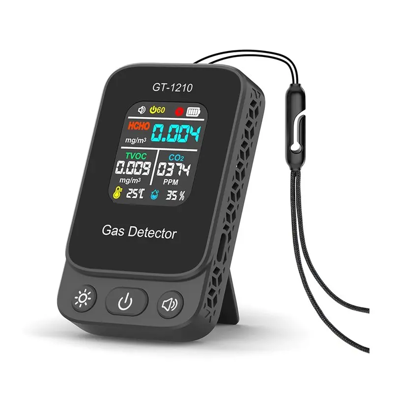 

Air Quality Sensor TVOC HCHO 5 IN1 CO2 Carbon Dioxide Detector Temperature Humidity Tester Gas Co2 Meter