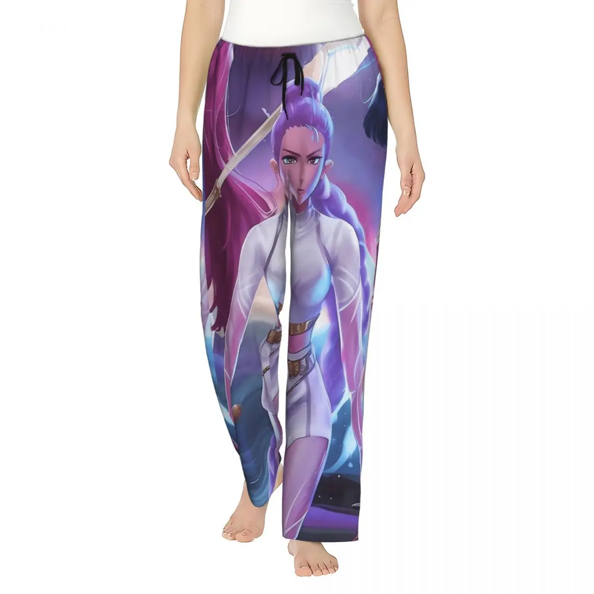 

Rumi Mira Zoey Huntrix Kpop Demon Hunters Pajama Trousers Vintage Bedroom Sleeping Pants Women Comfortable Homewear Pajamas