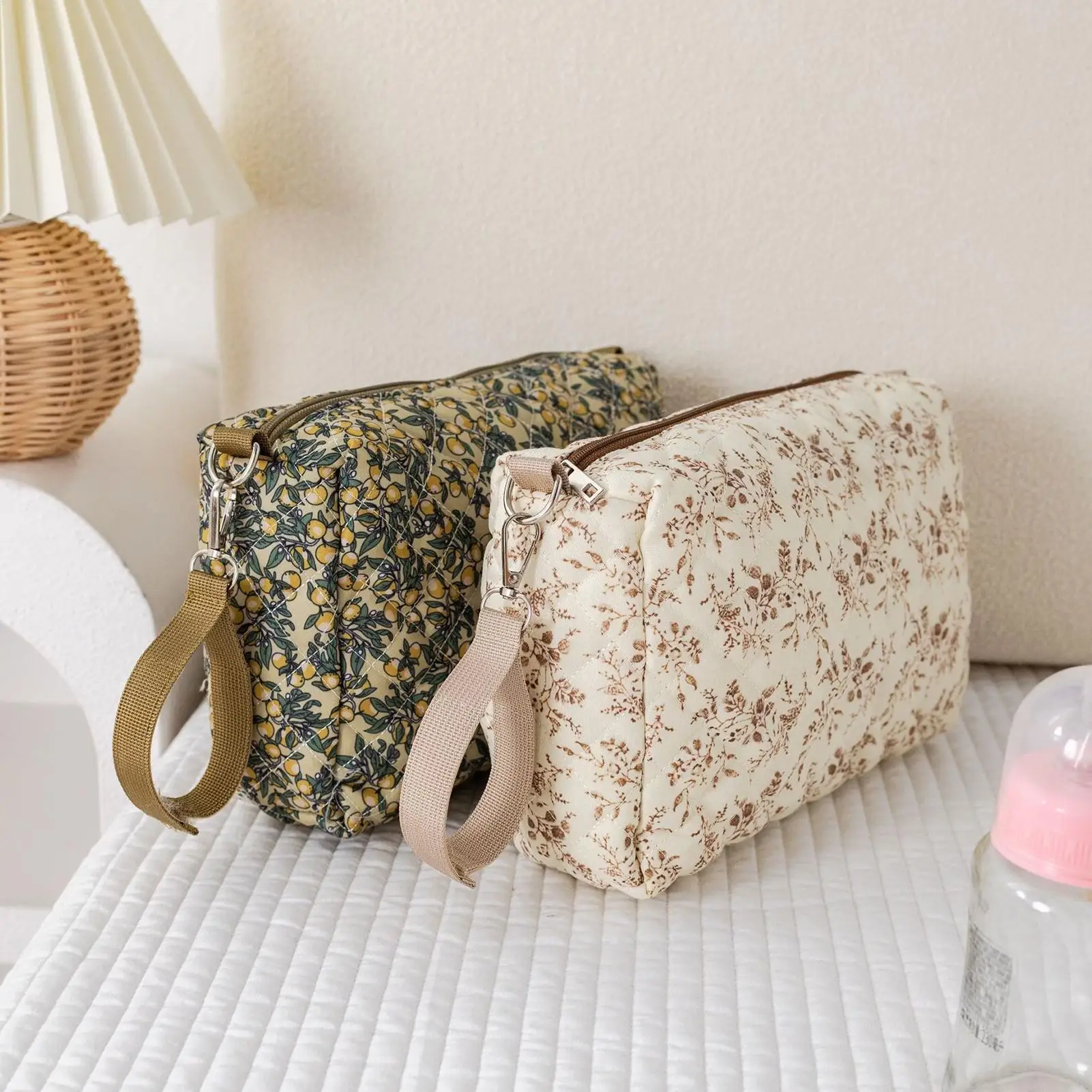 Stroller Diaper Bag Adjustable Strap Washable Waterproof Large Capacity Compact Diaper Bag Travel Tote For Daily Traveling Park