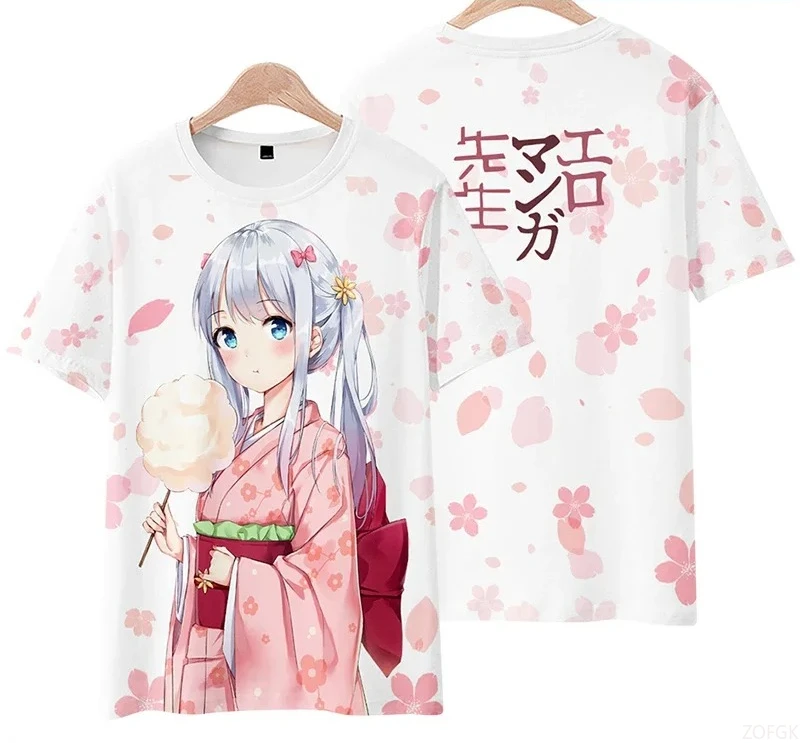 أنيمي ثلاثية الأبعاد تي شيرت النساء الرجال قصيرة الأكمام مضحك التي شيرت الجرافيك الاطفال تيز الشارع الشهير تأثيري الملابس