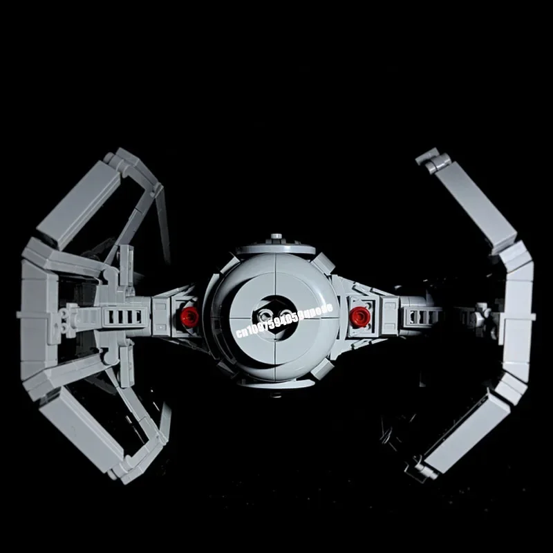 Nuevo 529 Uds. Famosa serie de películas Star Battle Moc Tie Interceptor modelo Diy Ideas creativas juguete para niños regalo de cumpleaños rompecabezas personalizado