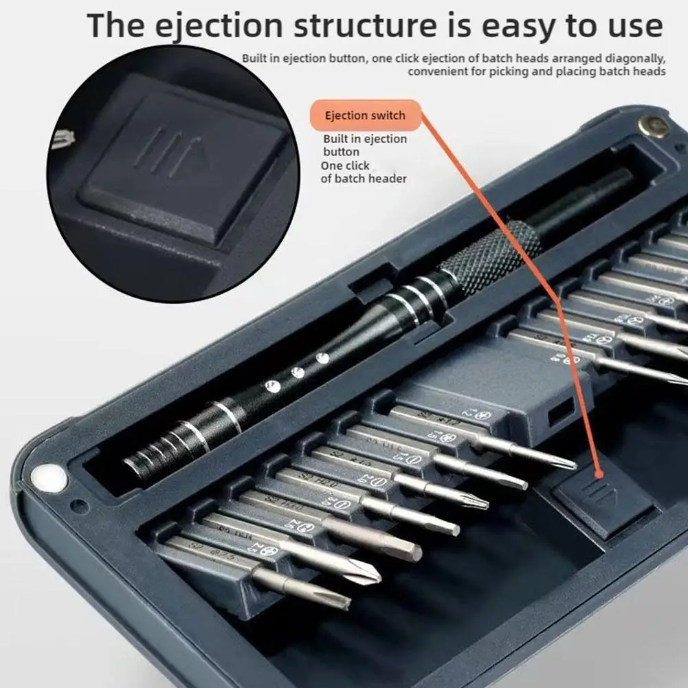 30 In 1 Precision Screwdriver Set With S2 Long Bits, Magnetic Case, Professional Opening Pry Tool Repair Kit For Phone Watch