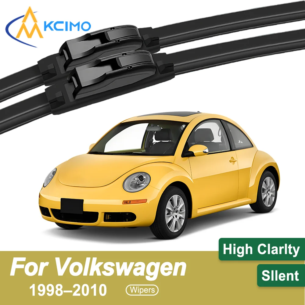 

Crystal Clear Driving 2PCS Windshield Wiper Blades for Volkswagen New Beetle 1998–2010 All-Weather Reliability Durable & Safe