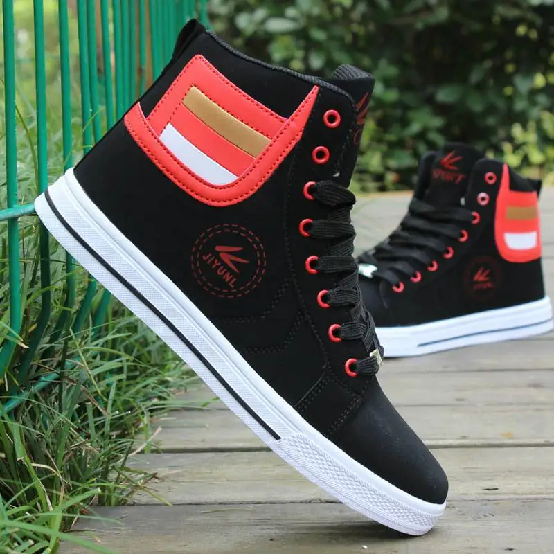 Big Size 39-48 Men\'s Casual Shoes New High top Sneakers Fashion Designer Platform Flats Shoes Outdoor Tennis Training Shoes Men