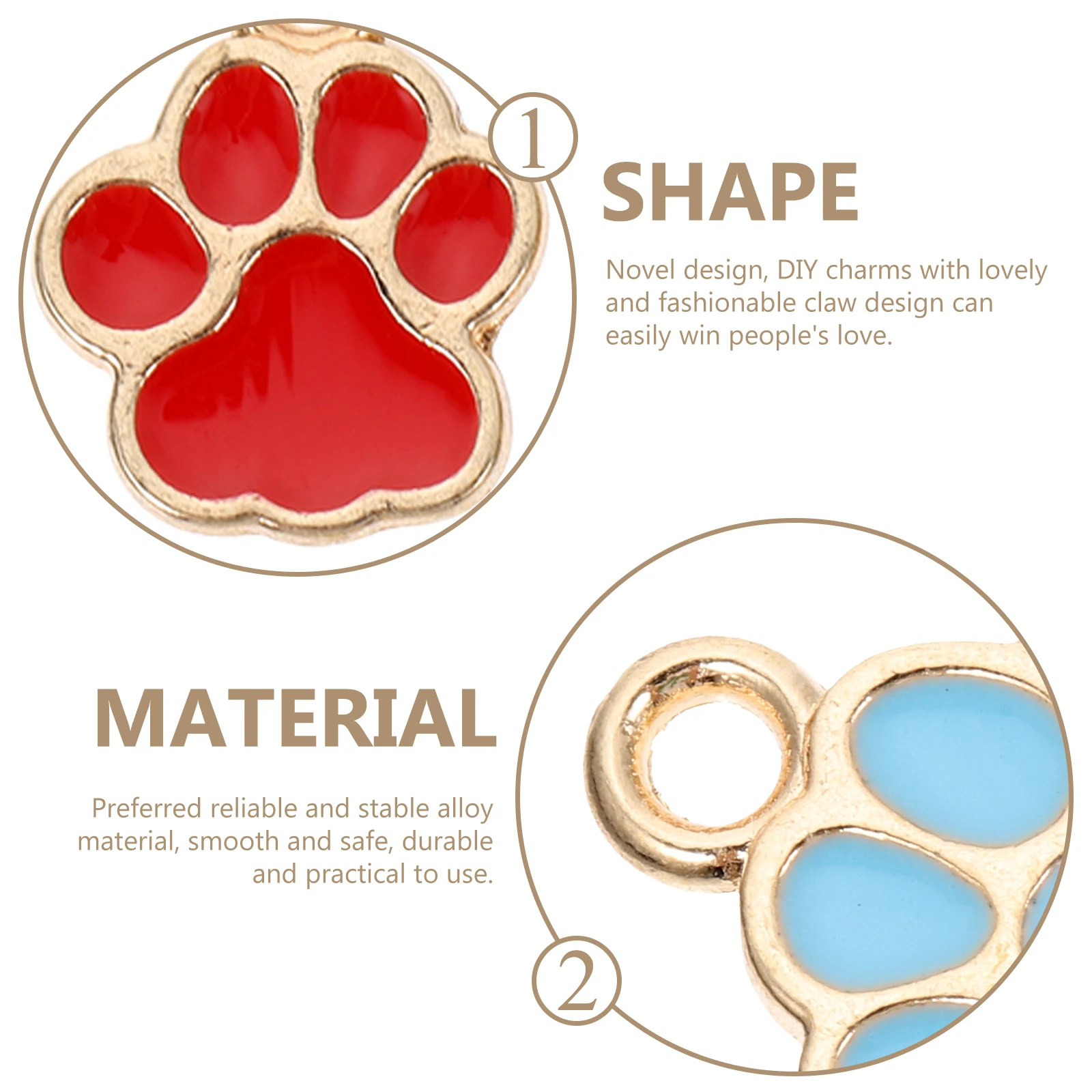 

Animal Claw Pendant Charm Bracelet Decoration Jewelry Making Charms Key Supplies for Earrings Keychain Necklaces
