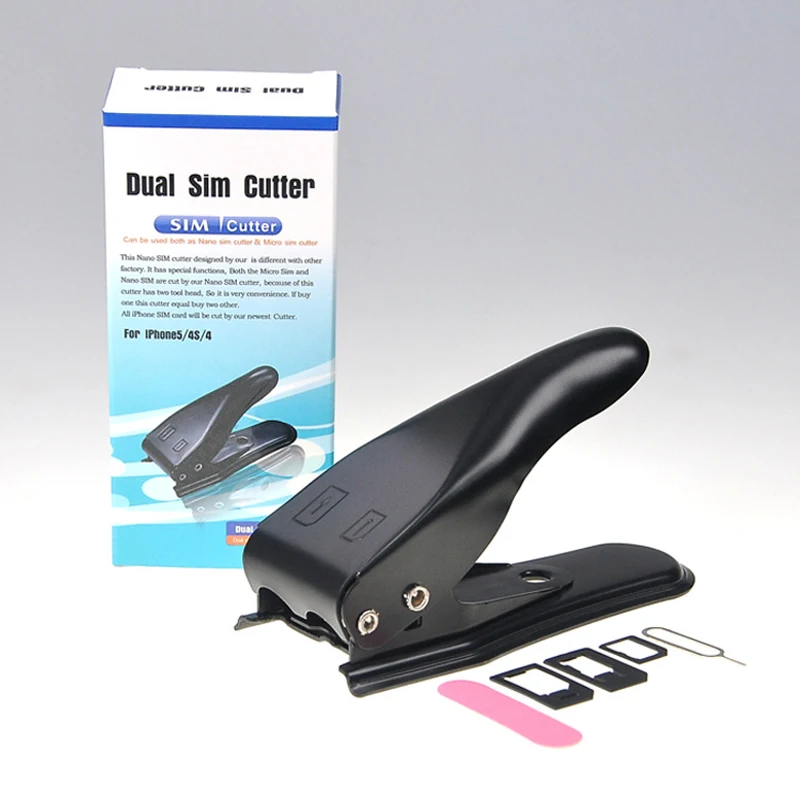 Universal Dual Nano Micro SIM Card Cutter Punch Alta Qualidade Liga Smartphone Card Adequado Para Android Smart Phone Acessório