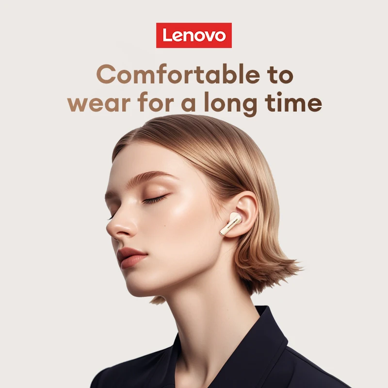 جديد لينوفو EA160 سماعة لاسلكية تعمل بالبلوتوث 5.4 سماعات 24H Play HD مكالمة صوتية سماعات أذن TWS إلغاء الضوضاء سماعات طويلة التحمل