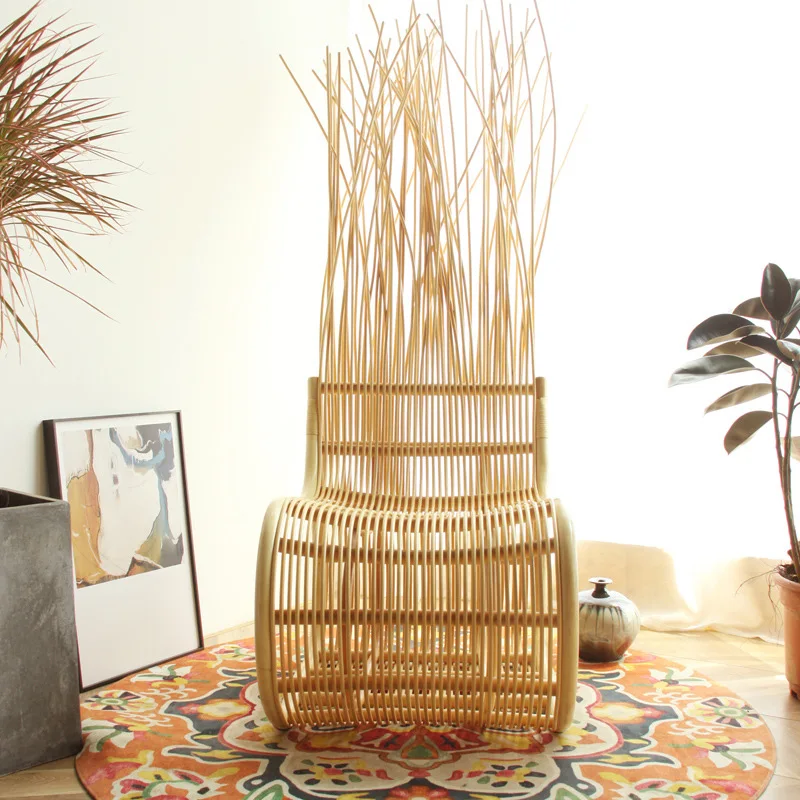 

Современный креативный садовый комплект мебели из ротанга для двора и балкона: водонепроницаемый диван с защитой от солнца