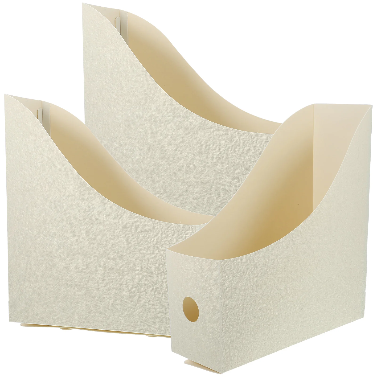 2 Pcs Desktop File Rack Magazine Holder Plastic Book Organizer Holders Folder Brochure Folders Shelf