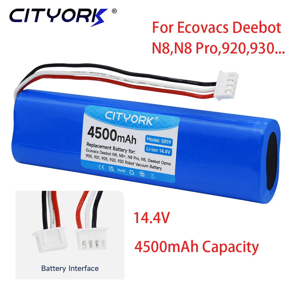 

Replacement Battery for Ecovacs Deebot N8 N8 Pro 920 N5 4500mAh Robot Vacuum Cleaner Battery for Deebot Ozmo 900 901 905 930 937