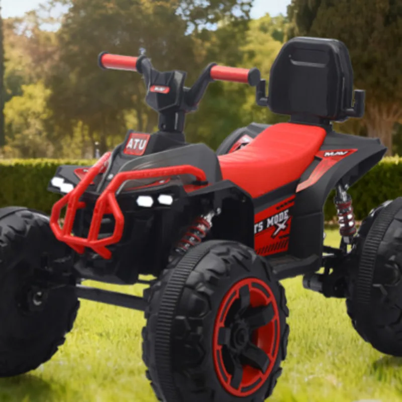 Batería de plomo y ácido de 12V para niños pequeños, juguetes para niños pequeños, 4 y 12 neumáticos grandes, absorción de impacto Real, 80min, 2 engranajes, marcha atrás, seguro