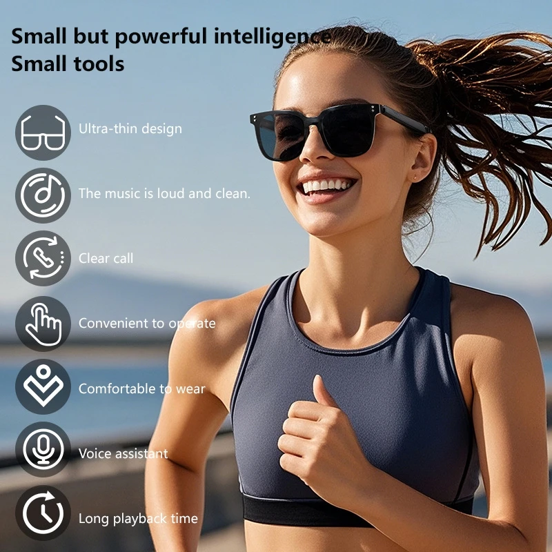 Xiaomi 8KHD Men's Smart Glasses Women's Bluetooth Glasses Voice Call Control Music UV Polarized Translate Sunglasses 2025 - Image 5