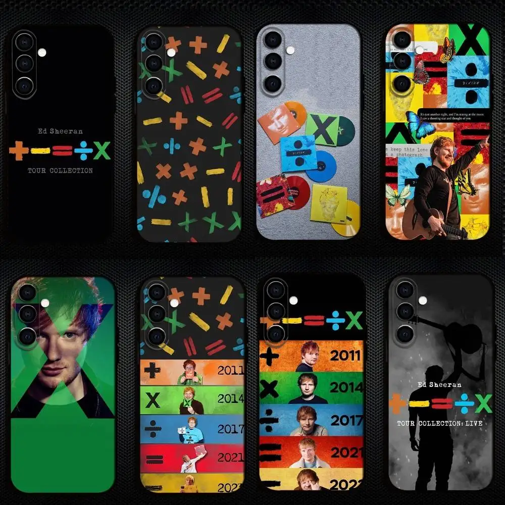 

Singer E-Ed S-Sheeran Phone Case For Samsung Galaxy A73,A72,A71,A70,A53,A52,A51,Others Soft Black Cover