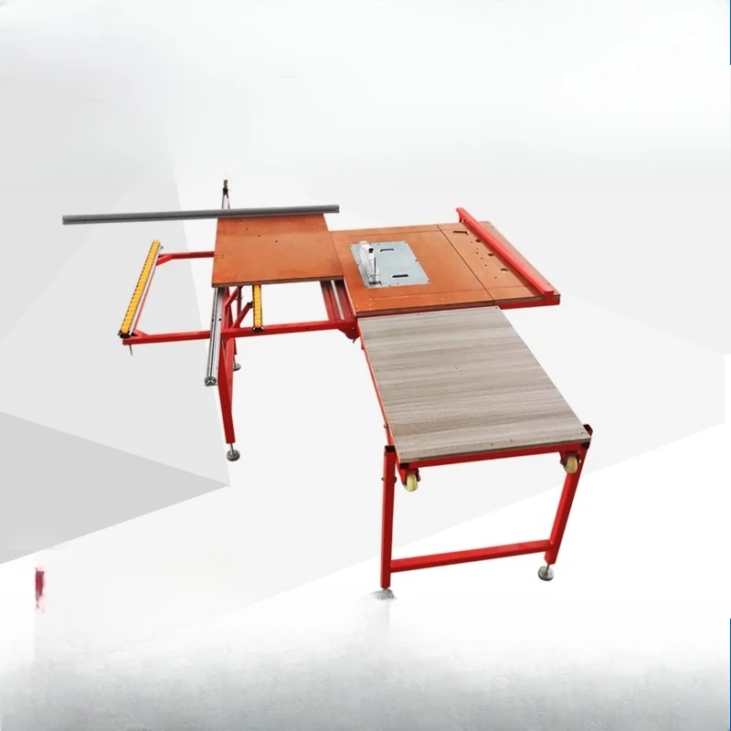 Dust-free child and mother saw integrated machine Double saw blade Precision guide rail Easy folding Woodworking
