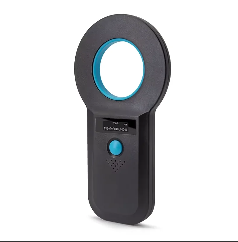 Leitor de microchip bluetooth portátil oled scanner para animais de estimação 134.2khz scanner id para coelho gado gato cão