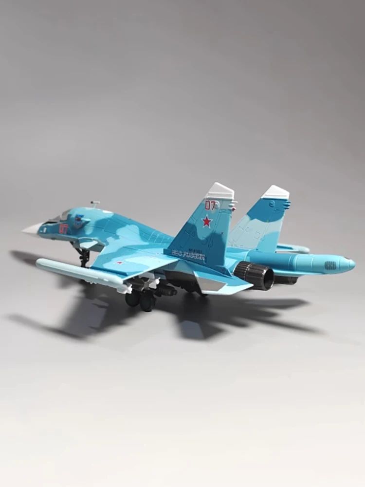 1:100 Scale Su-34 fighter  alloy simulation model Static collectible decoration Souvenir gifts collection toy  for adult boy