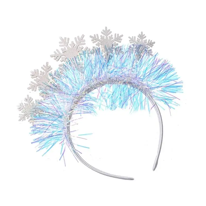 Adult Snowflake Headband Woman Girl Makeup Hairband Christmas Party Decors Dropship