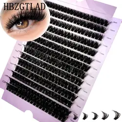 New 100D Mixed Tray 9-16mm Individual Lashes 3D Russia Volume Eye Lashes Soft Natural Lashes Mink Lash Cluster False Eyelash