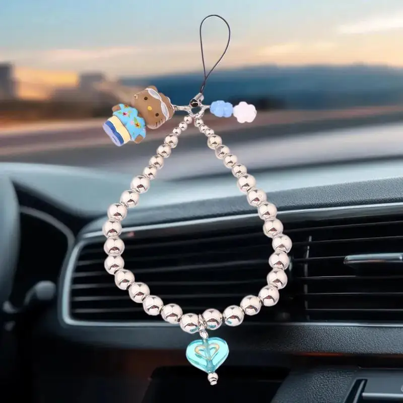 เชือกคล้องโทรศัพท์ HelloKitty Y2K น่ารักพร้อมห่วงโซ่โทรศัพท์ลูกปัด พวงกุญแจ จี้กระเป๋า; สายรัดข้อมือป้องกันการสูญหายสําหรับของขวัญสําหรับเด็กผู้หญิง