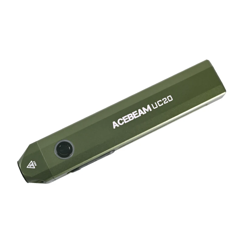ACEBEAM UC20 linterna recargable DC plana con luz roja UV y LED blanco 1000 lúmenes luces de bolsillo portátiles antorcha LED