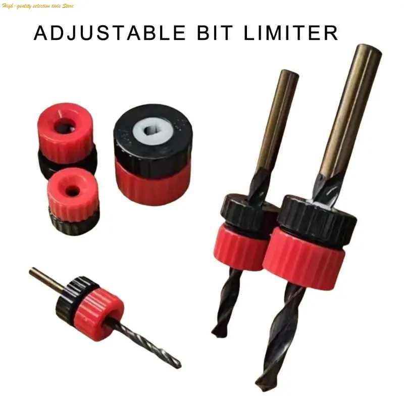203F Drill Bit Depth Stop Collar, Aluminum Alloy, for 3-13mm Consistent Drilling