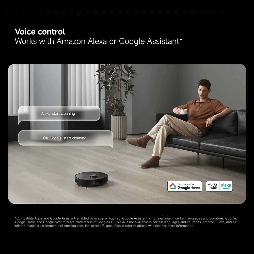 النسخة العالمية من Xiaomi Robot Vacuum X20 Max التحكم الصوتي جمع الغبار التلقائي للمنزل بأكمله مسح الشعر السائل تنظيف نظام تجنب العوائق الدقيق مع منفاخ مروحة شفط قوي للغاية 8000Pa