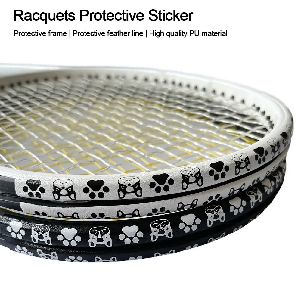 Anti Paint Off Racket Head Protector Tape Wear Resistant Self Adhesive Racket Protector Racquets Protective Sticker