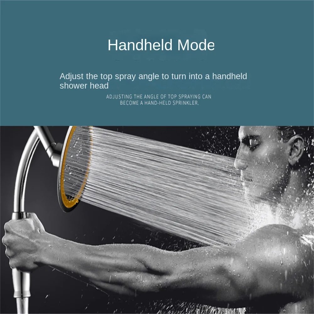 Inch High Pressure 360 Adjustable Large Round Big Rainfall Sprayer Bathroom Hand Held Shower Head