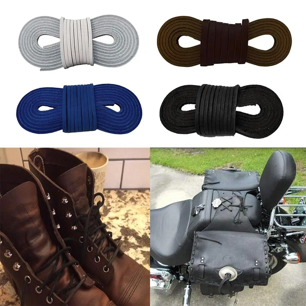 Square Dress Shoelaces Leather Shoes Strings Boot Sport Shoe Laces 2''