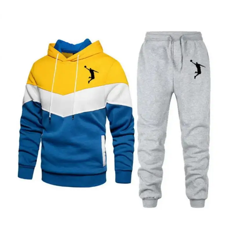 Hoodies Suits Men Two Piece Tracksuit Sweatshirt Sets Thick Sportswear Sport Suits Casual Sweatshirt And Sweatpants New Fashion