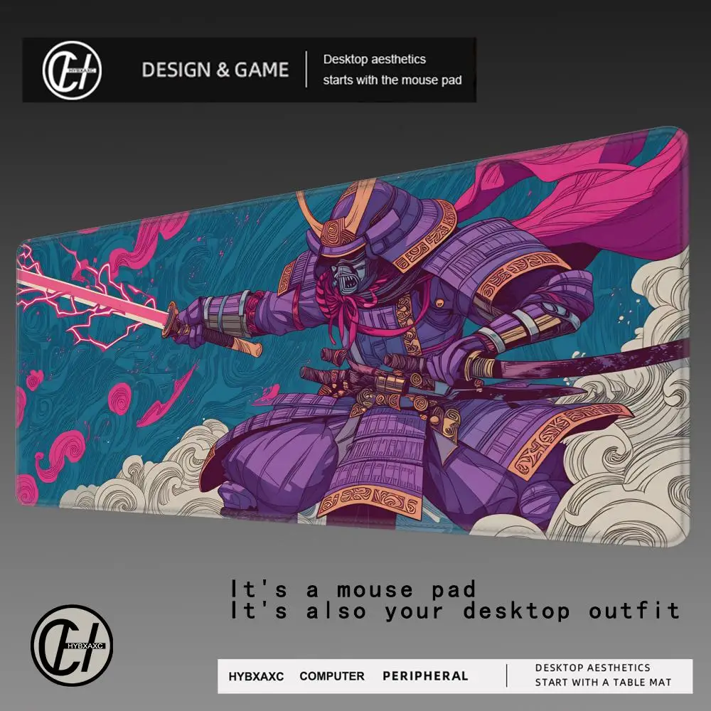 

HYBXAXC Japanese Anime samurai Magic Card Playmat with zone MTG playmat gathering mat DeskMat Commander Battle playmat magic rug