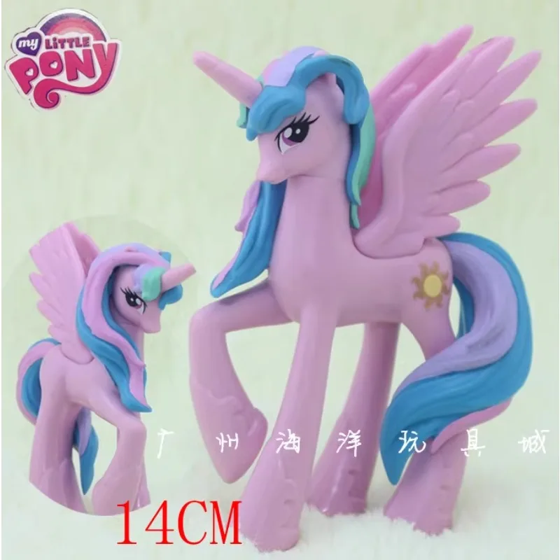 14cm My Little Pony Figure Twilight Sparkle Rainbow Dash Ornaments Accessories Toy